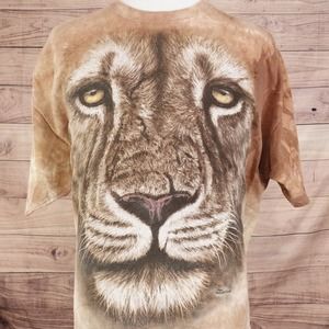 THE MOUNTAIN 2011 JEREMY PAUL BENGAL TIGER ANIMAL NATURE TIE DYE TSHIRT SIZE 3XL
